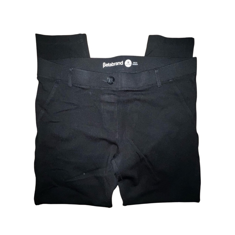 Betabrand Black Dress Pant Yoga Pants | Size M Petite | Comfortable & Stylish